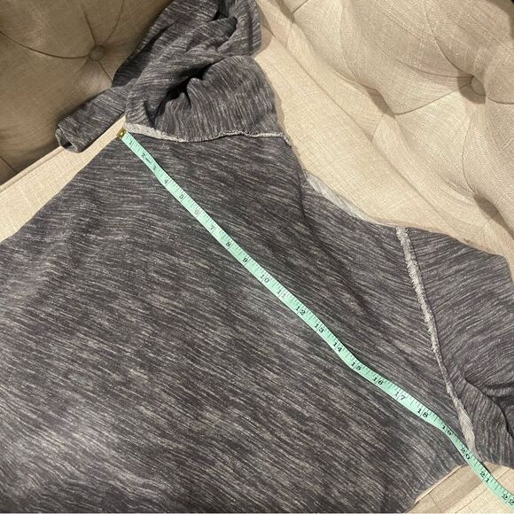 Free People Gray Cowl Neck Sweatshirt - Picture 4 of 6